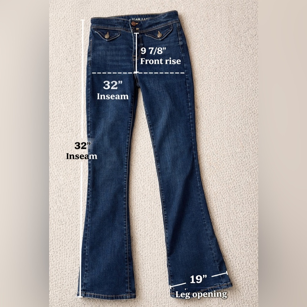 American Eagle Outfitters Next Level Low Rise Kick Bootcut Jeans - Picture 10 of 10